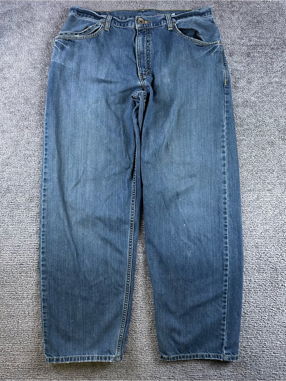 Vintage Levis SilverTab Baggy Jeans Mens 34x32 Blue Distressed Denim Pant 90s